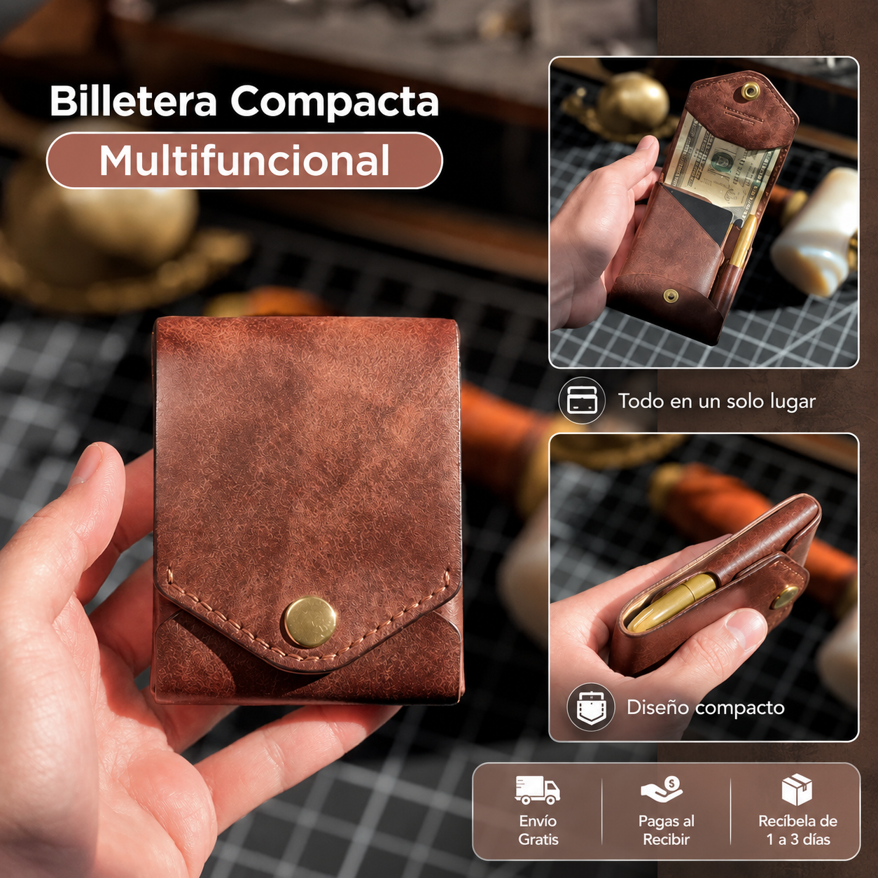 Billetera Compacta Multifuncional 💼