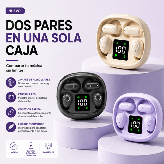 DuoPods – 2 pares en 1 caja