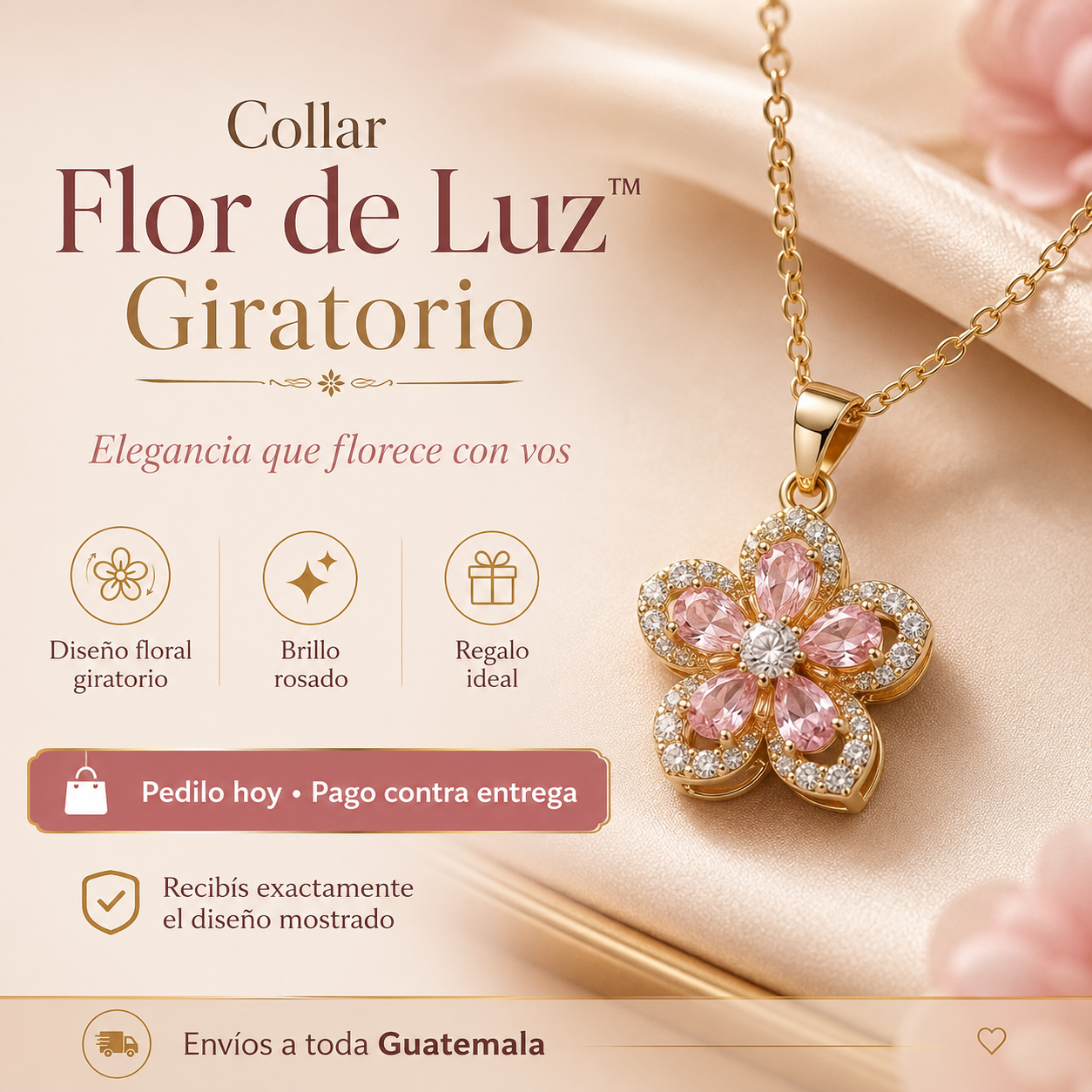 Collar Flor de Luz™ Giratorio