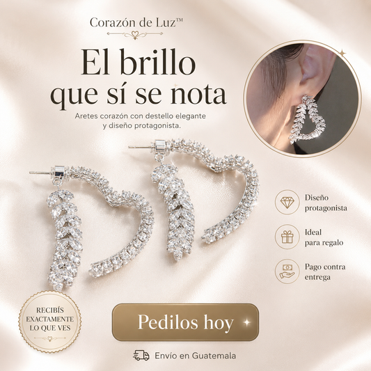 Aretes Corazón de Luz™